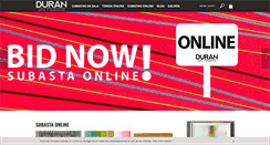 Desktop Screenshot of duran-subastas.com